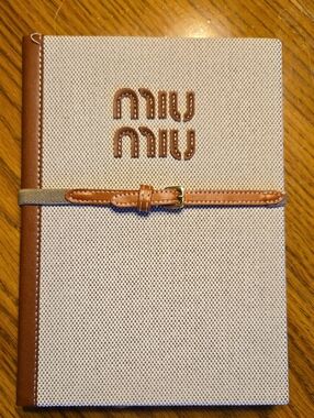 NWOT Miu Miu Lined Notebook